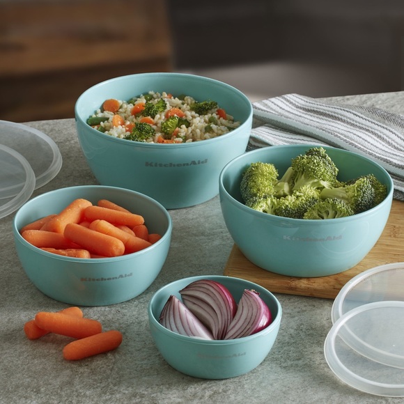 KitchenAid Other - KitchenAid set of 4 Prep Bowls, Aqua Sky